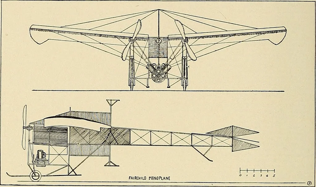 An illustration from Aircraft, 1910, leaf 175