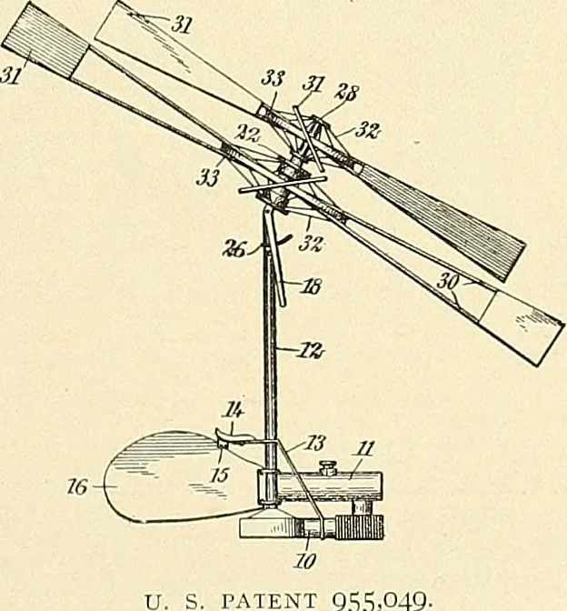 An illustration from Aircraft, 1910, leaf 176