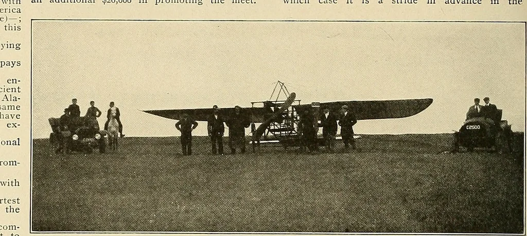 An illustration from Aircraft, 1910, leaf 177