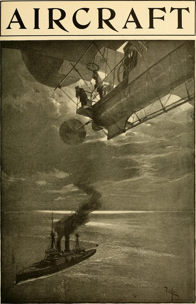An illustration from Aircraft, 1910, leaf 196