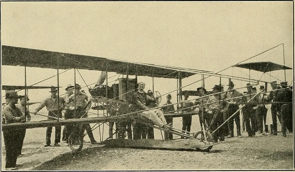 An illustration from Aircraft, 1910, leaf 203