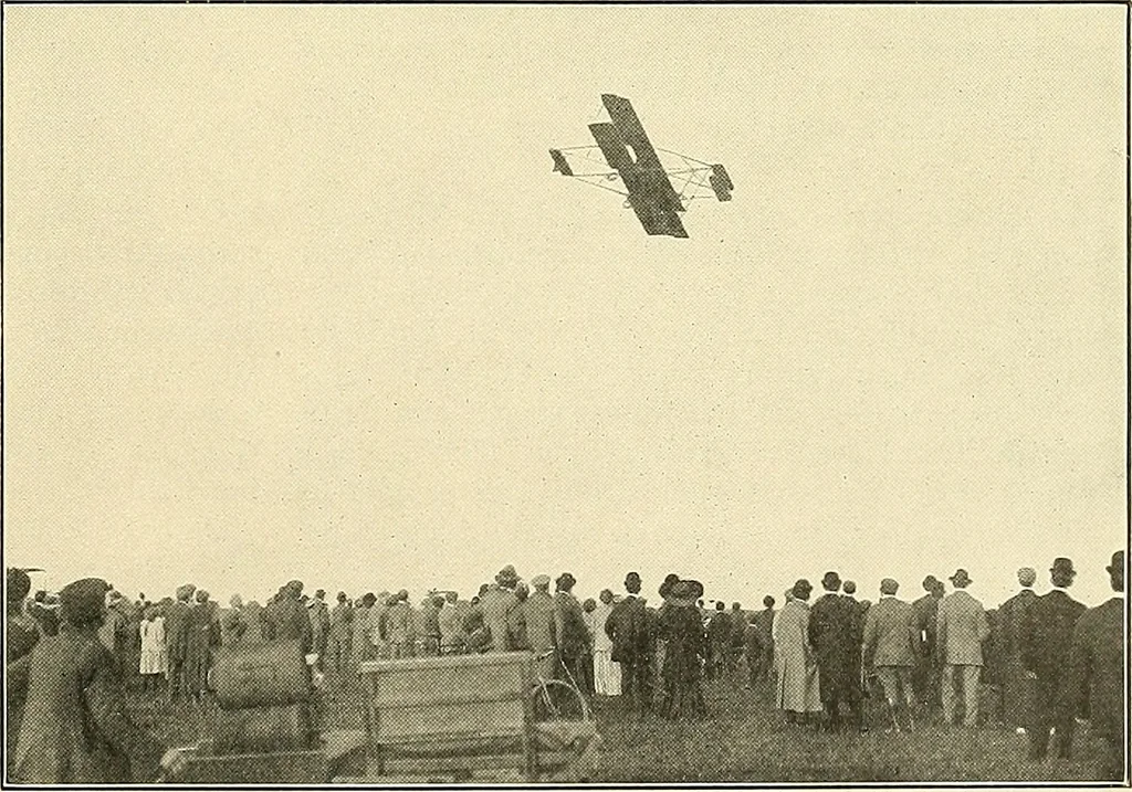An illustration from Aircraft, 1910, leaf 204