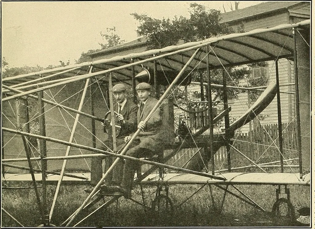 An illustration from Aircraft, 1910, leaf 218