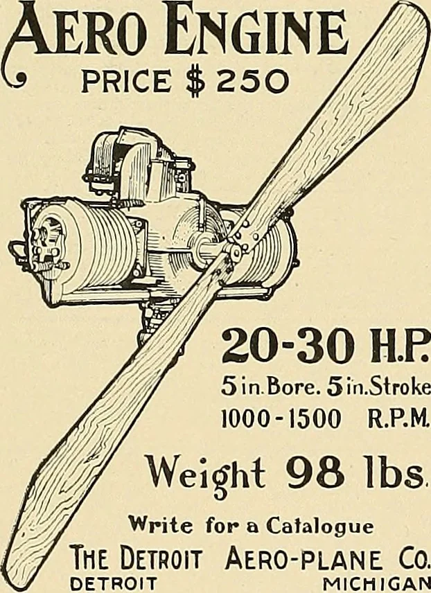 An illustration from Aircraft, 1910, leaf 221