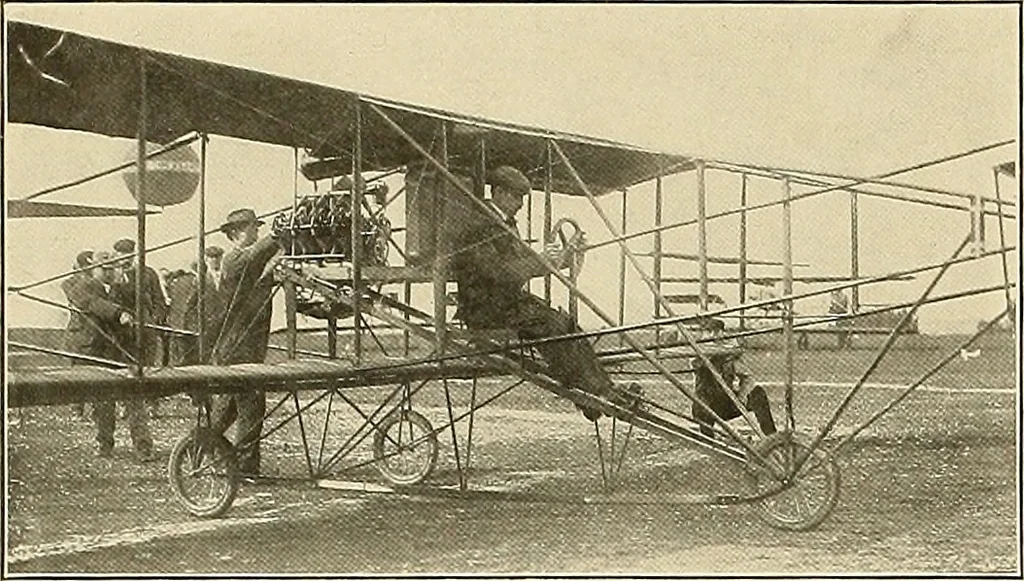 An illustration from Aircraft, 1910, leaf 23