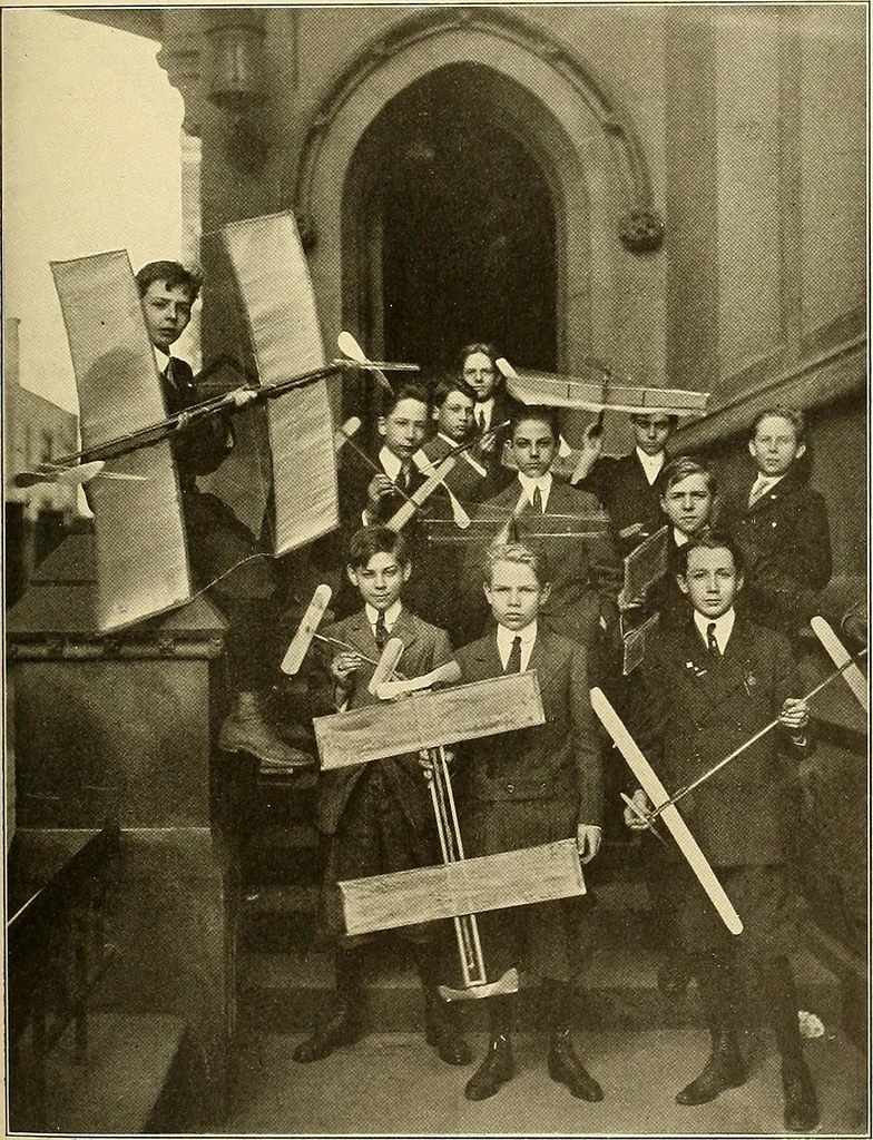 An illustration from Aircraft, 1910, leaf 250