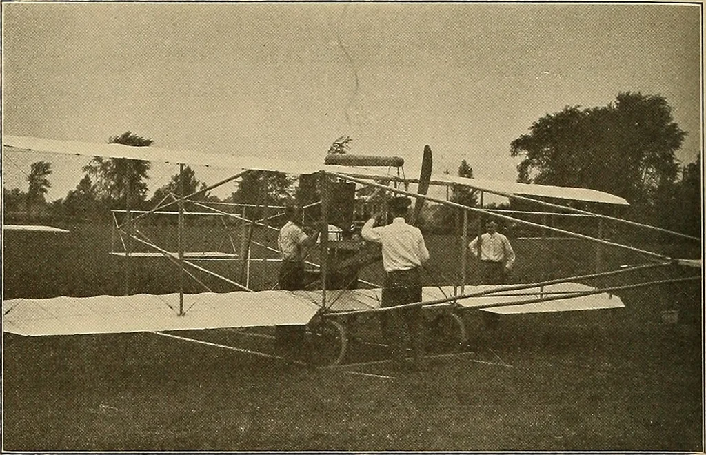 An illustration from Aircraft, 1910, leaf 253