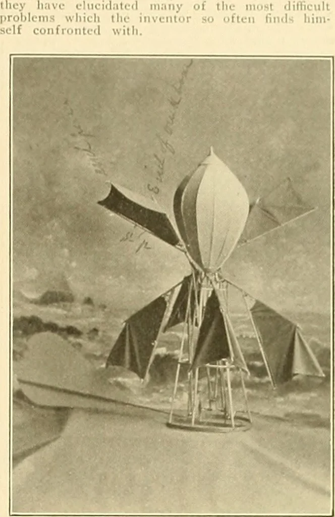 An illustration from Aircraft, 1910, leaf 254