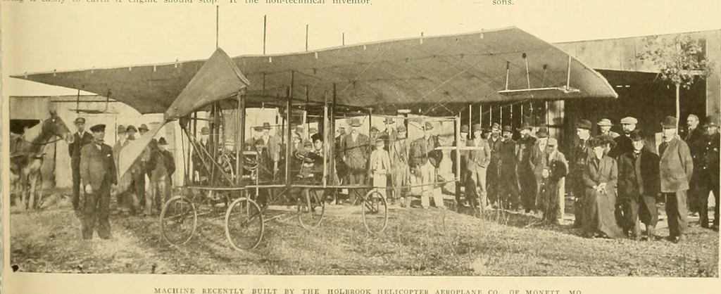 An illustration from Aircraft, 1910, leaf 254