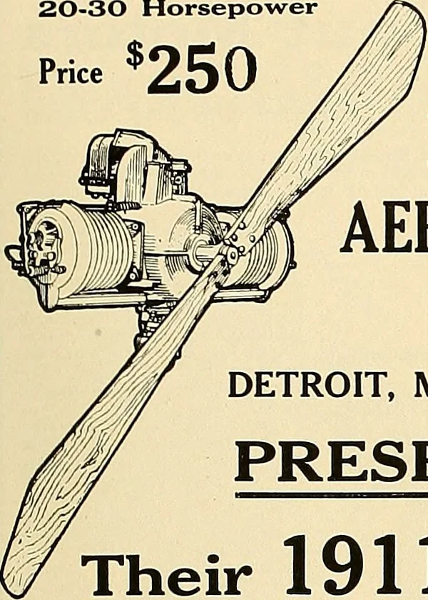 An illustration from Aircraft, 1910, leaf 382