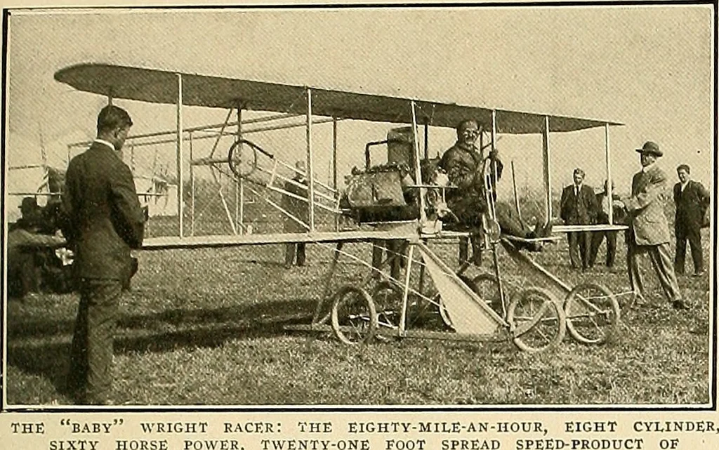 An illustration from Aircraft, 1910, leaf 400