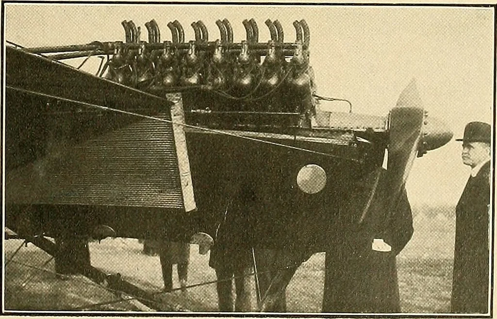 An illustration from Aircraft, 1910, leaf 400