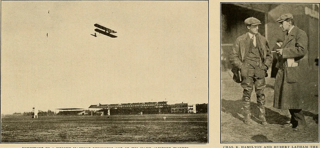 An illustration from Aircraft, 1910, leaf 405
