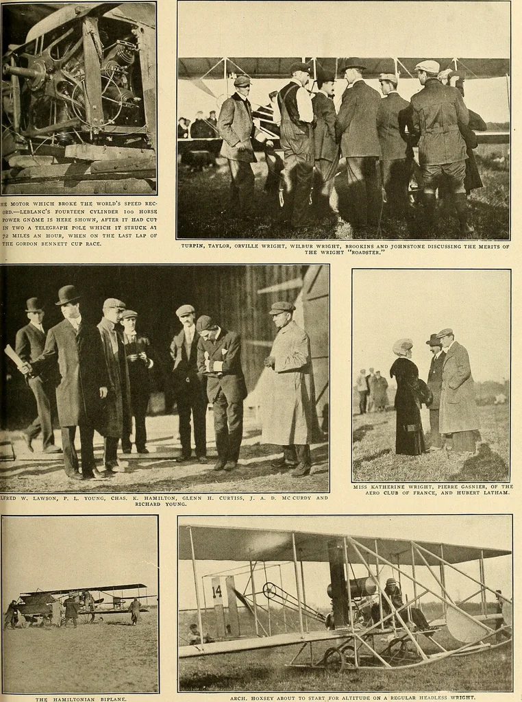 An illustration from Aircraft, 1910, leaf 406