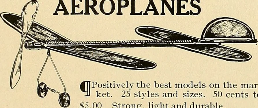 An illustration from Aircraft, 1910, leaf 416