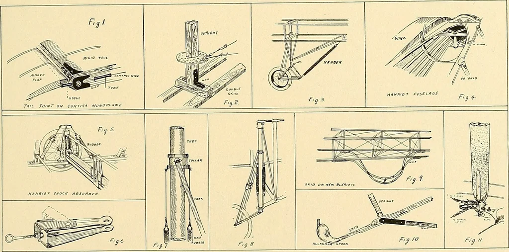 An illustration from Aircraft, 1910, leaf 446
