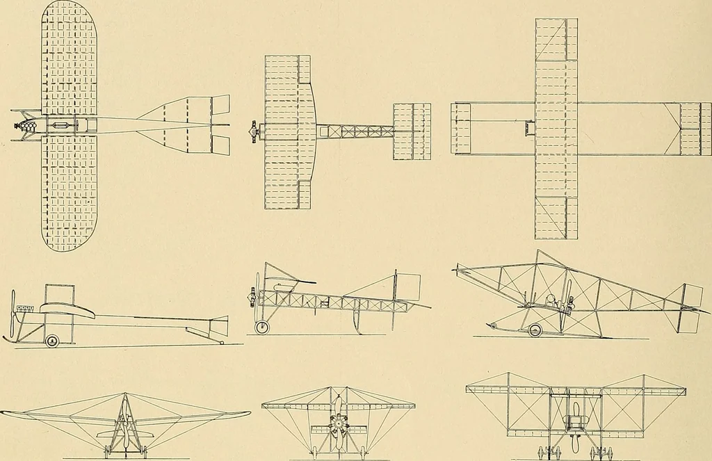 An illustration from Aircraft, 1910, leaf 449