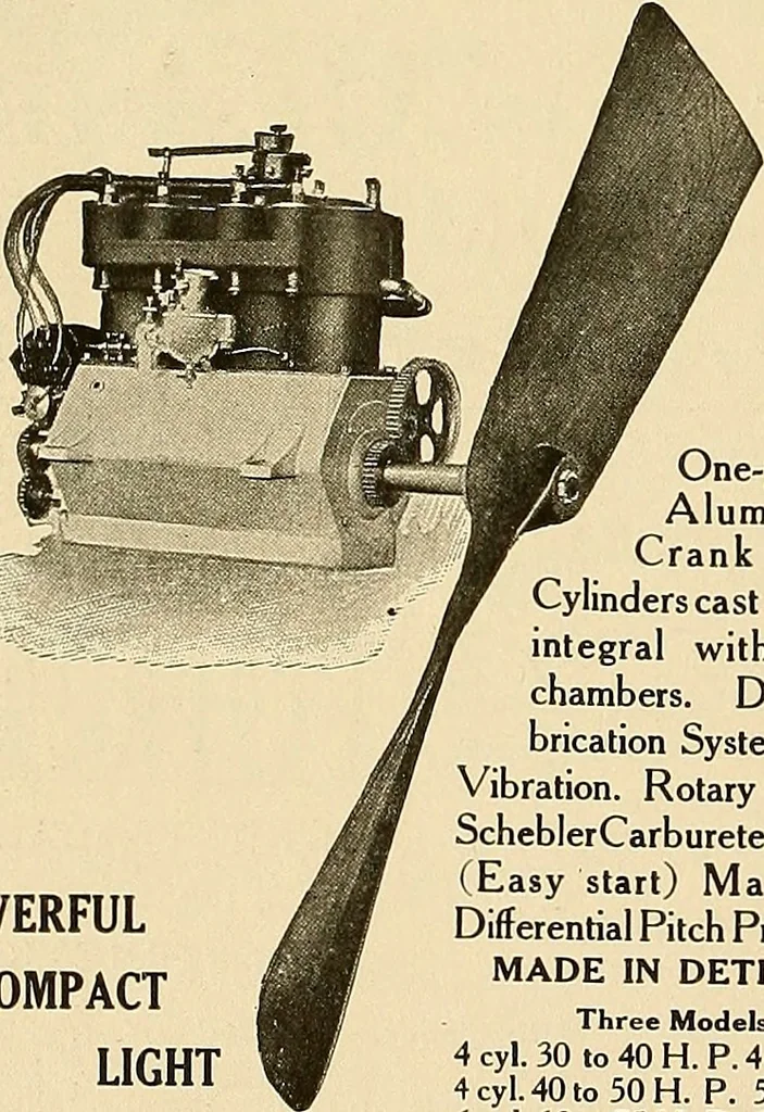 An illustration from Aircraft, 1910, leaf 457