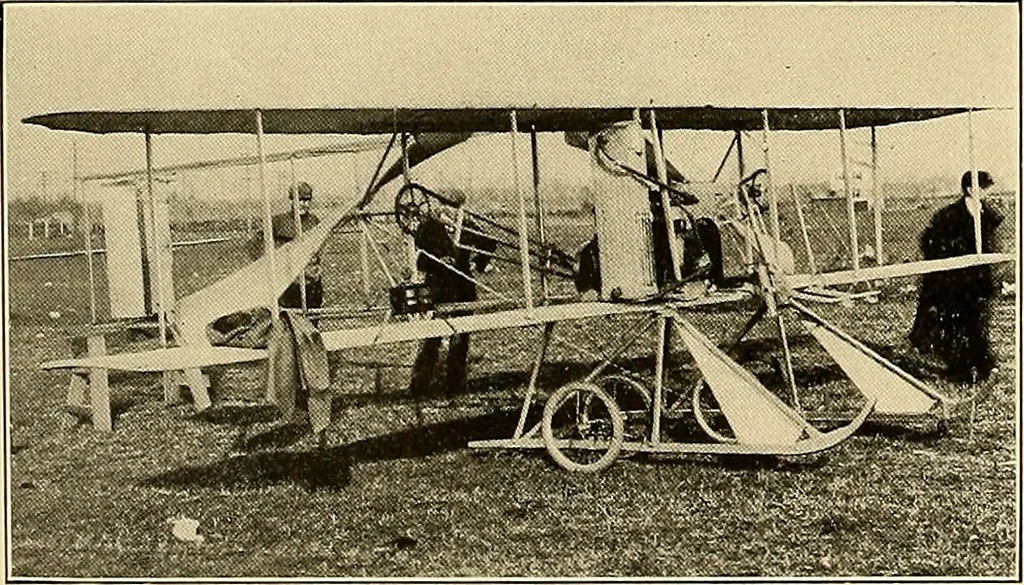 An illustration from Aircraft, 1910, leaf 475