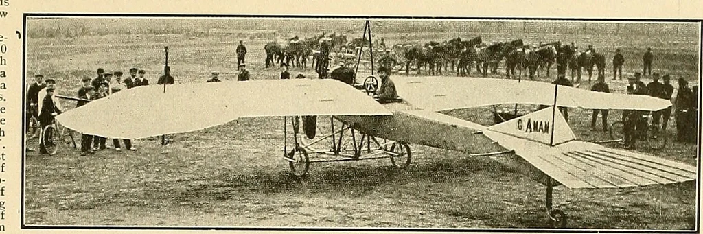 An illustration from Aircraft, 1910, leaf 482