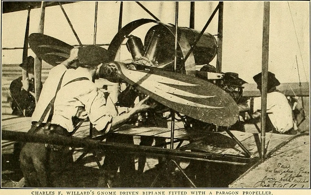 An illustration from Aircraft, 1910, leaf 494