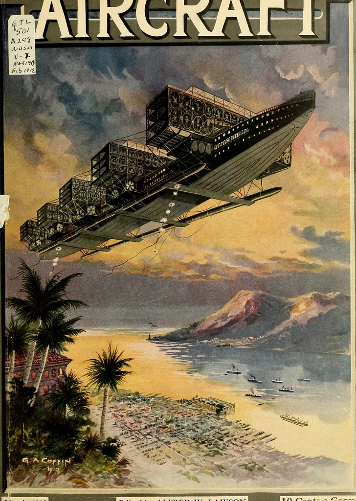 An illustration from Aircraft, 1910, leaf 6