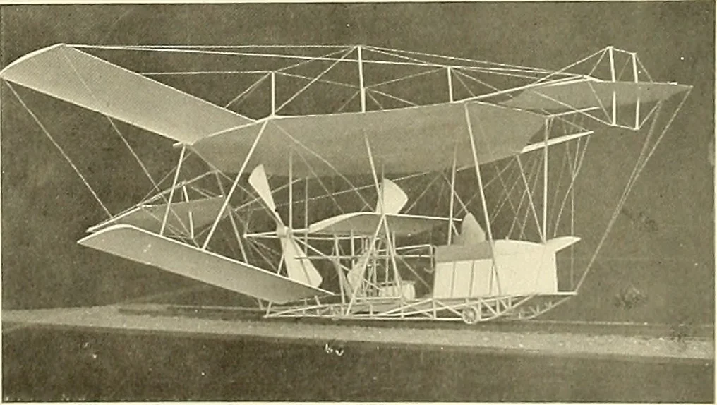 An illustration from Aircraft, 1910, leaf 68