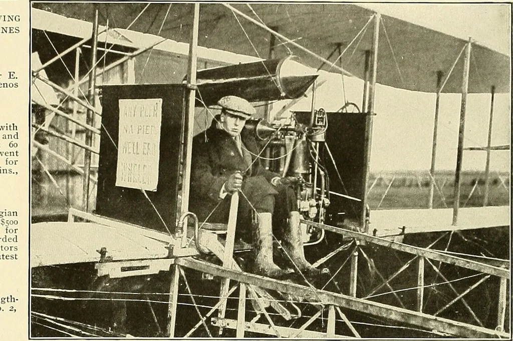 An illustration from Aircraft, 1910, leaf 72