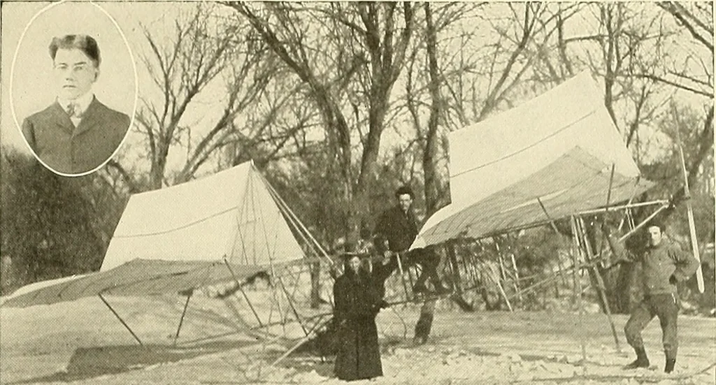 An illustration from Aircraft, 1910, leaf 84