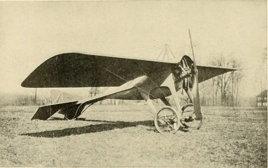 An illustration from Aircraft, 1910, leaf 100