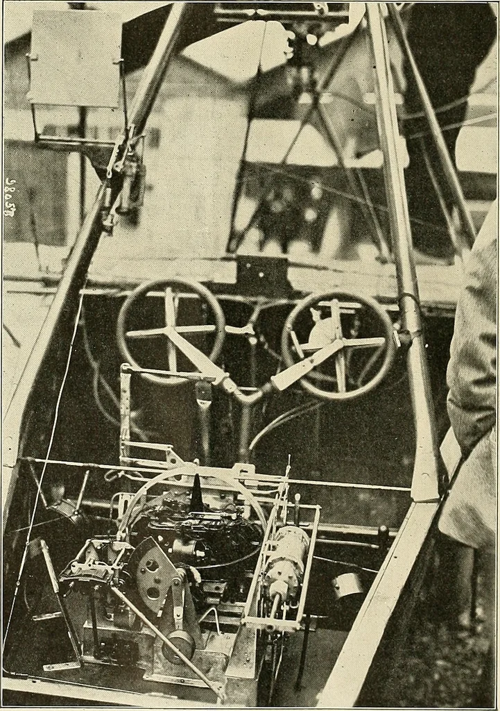 An illustration from Aircraft, 1910, leaf 107