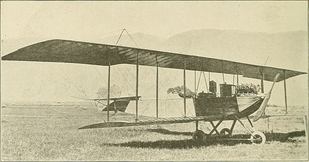 An illustration from Aircraft, 1910, leaf 153