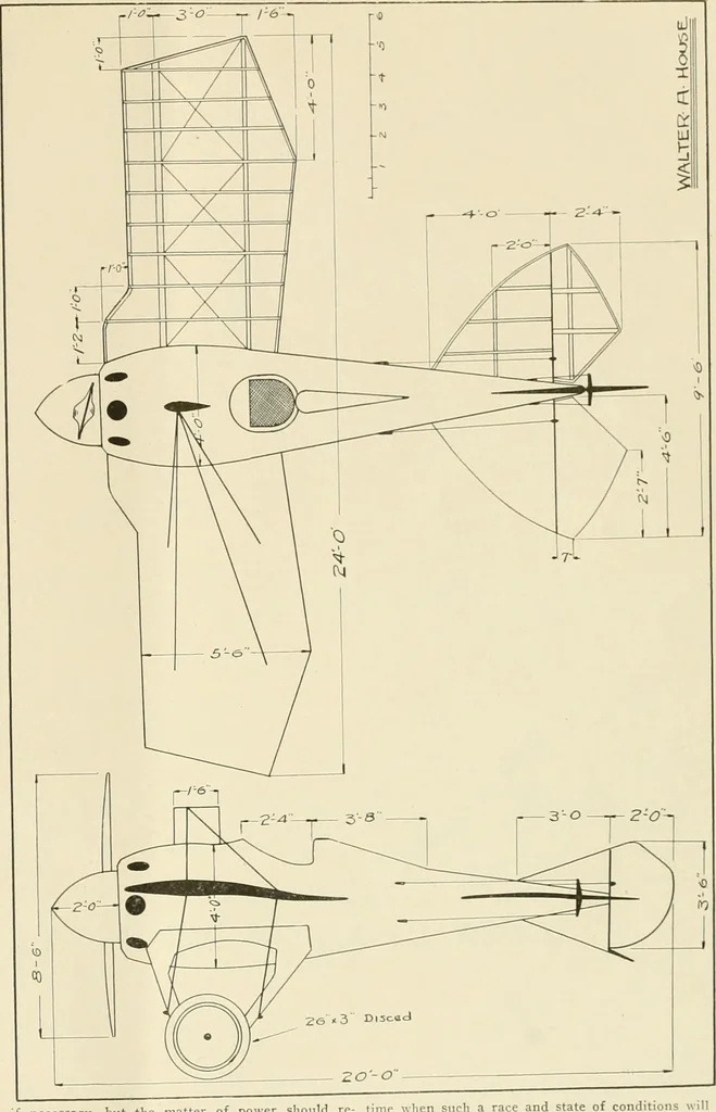 An illustration from Aircraft, 1910, leaf 16