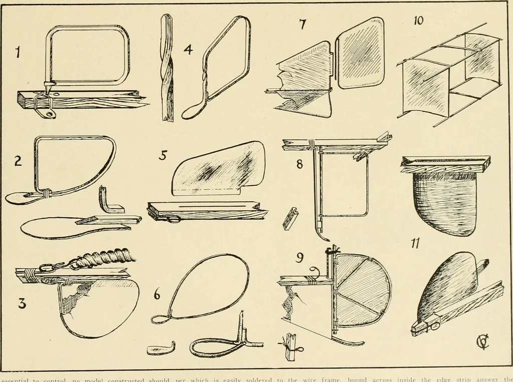 An illustration from Aircraft, 1910, leaf 206