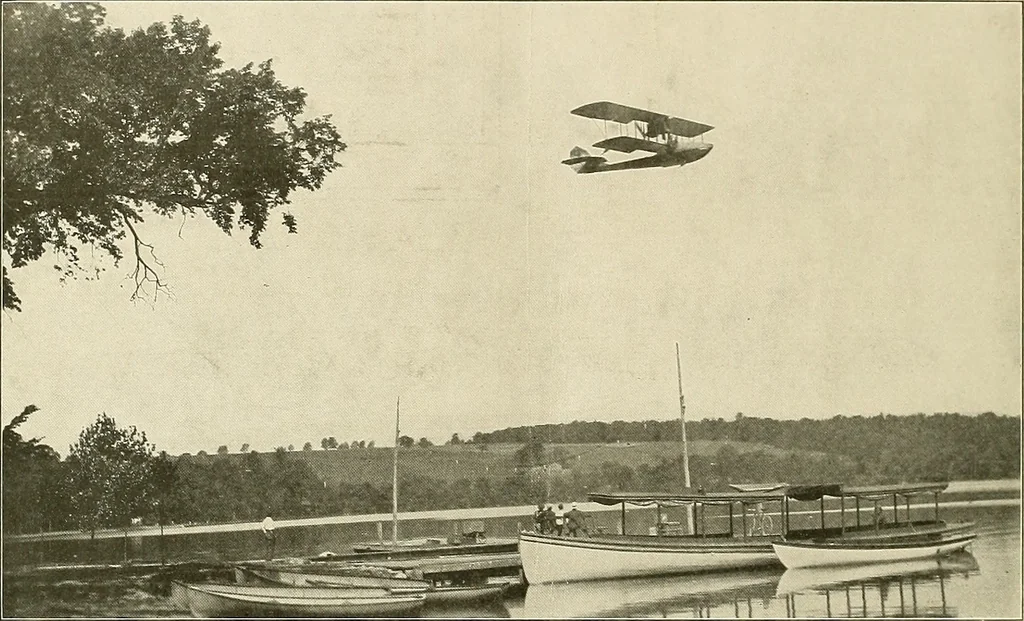 An illustration from Aircraft, 1910, leaf 25