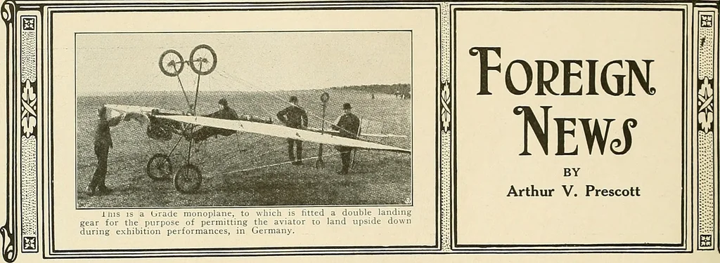 An illustration from Aircraft, 1910, leaf 73