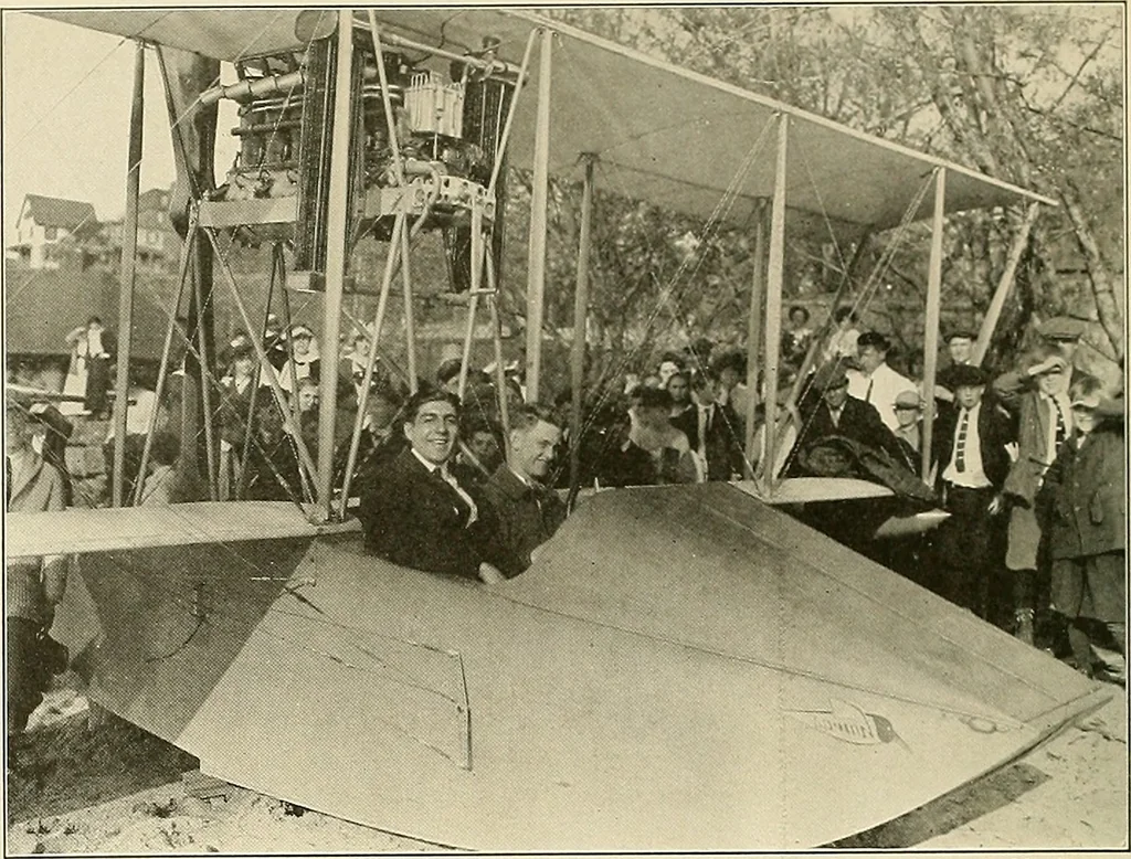An illustration from Aircraft, 1910, leaf 77