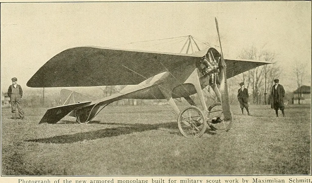 An illustration from Aircraft, 1910, leaf 77