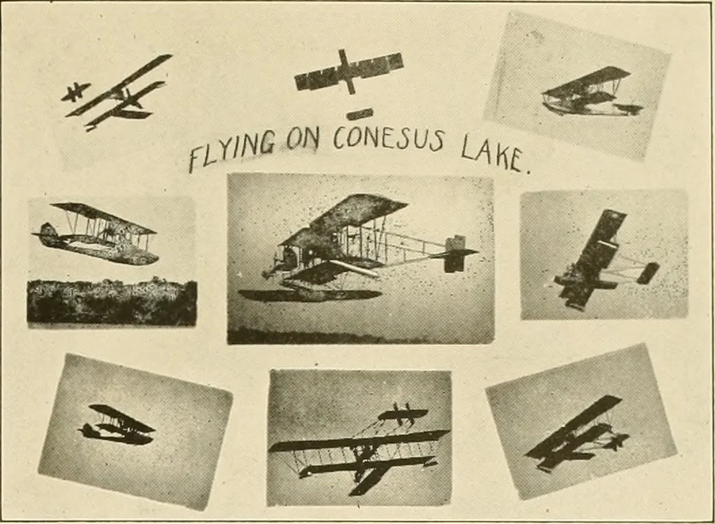 An illustration from Aircraft, 1910, leaf 96