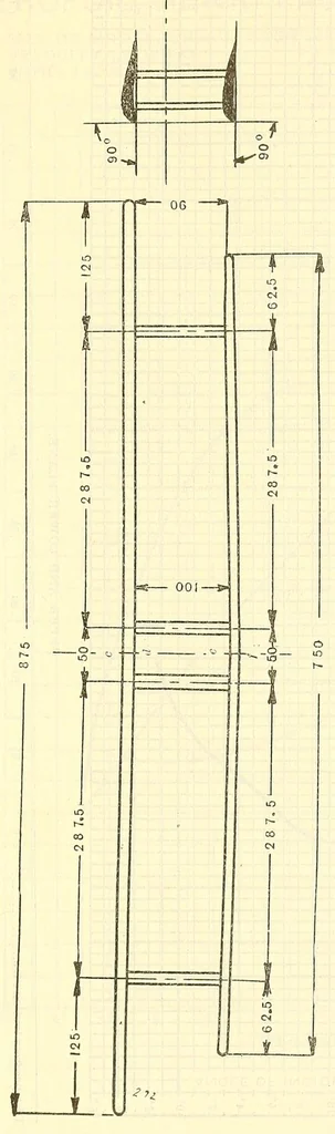 An illustration from Aircraft design data .., 1919, leaf 709