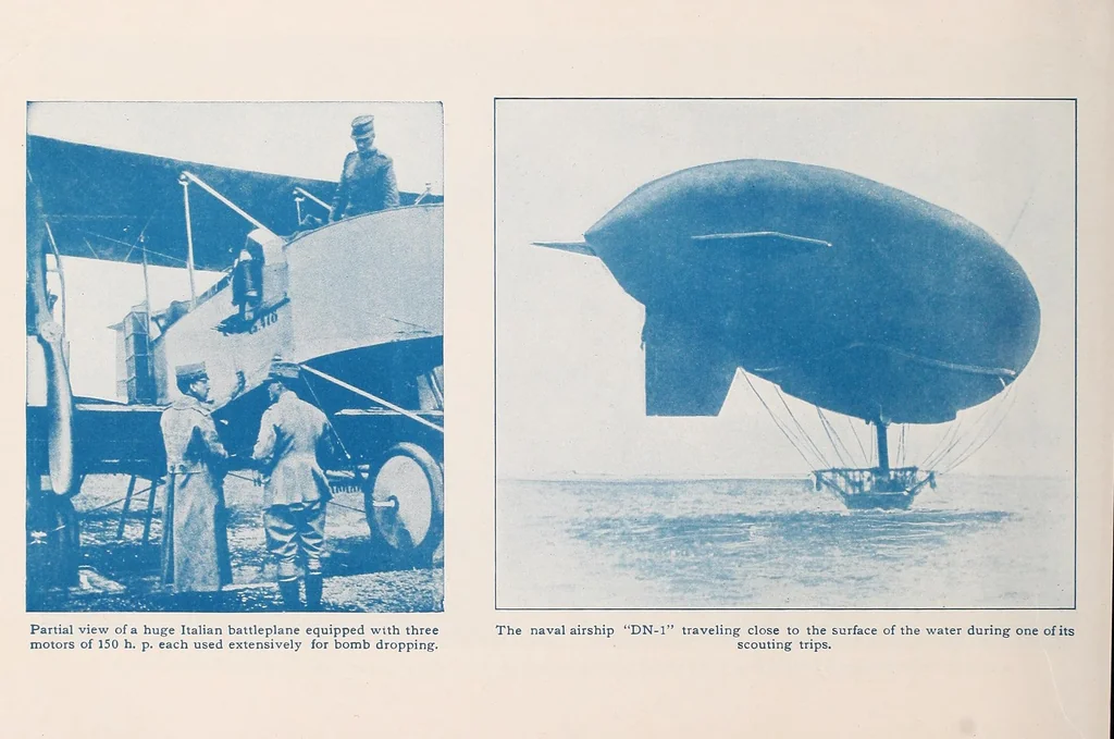 An illustration from Aircraft of all nations, a new series of photographs, 1917, leaf 24