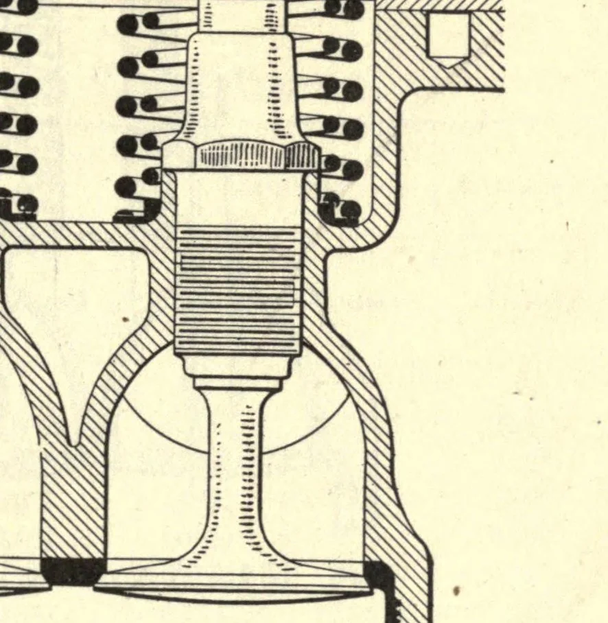 An illustration from The airplane engine, 1922, leaf 191