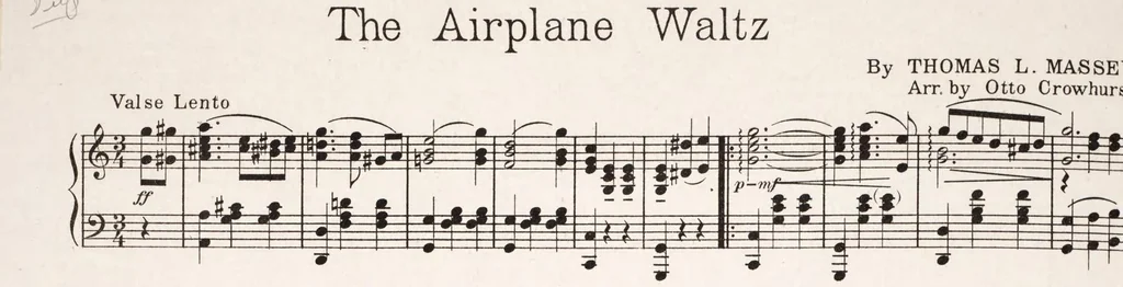 An illustration from The airplane waltz, 1918, leaf 2