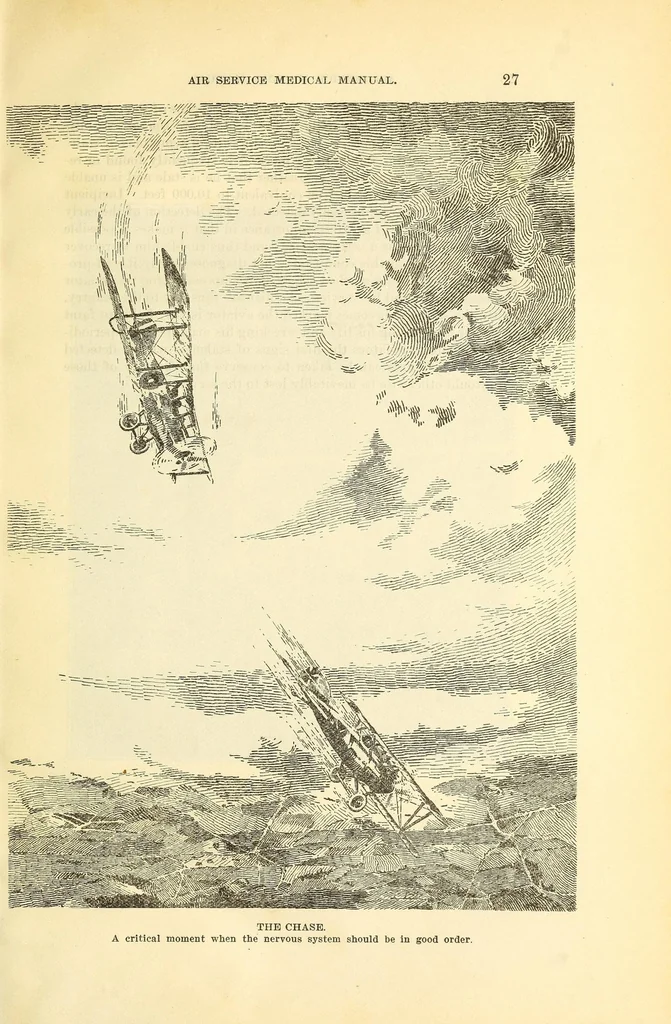 An illustration from Air service medical manual, 1918, leaf 63