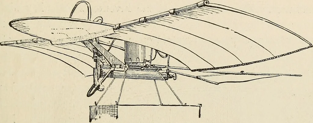 An illustration from Airships past and present, together with chapters on the use of balloons in connection with meteorology, photography and the carrier pigeon, 1908, leaf 126