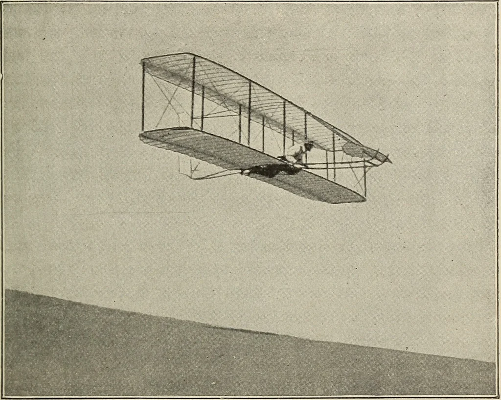 An illustration from Airships past and present, together with chapters on the use of balloons in connection with meteorology, photography and the carrier pigeon, 1908, leaf 132