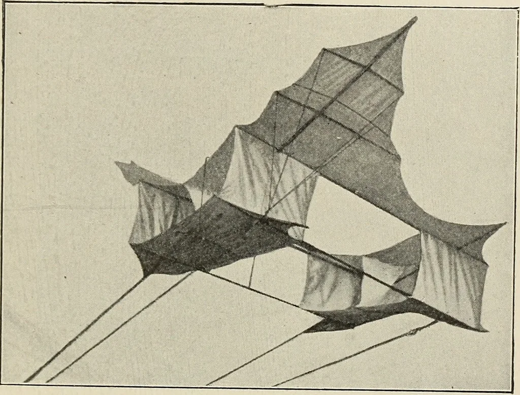 An illustration from Airships past and present, together with chapters on the use of balloons in connection with meteorology, photography and the carrier pigeon, 1908, leaf 140