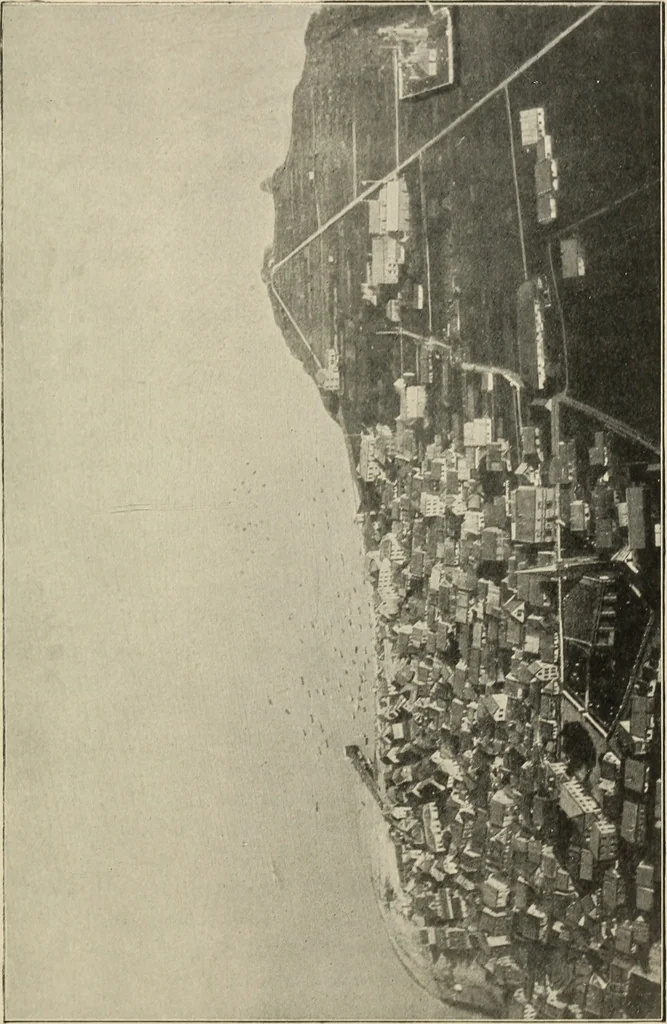 An illustration from Airships past and present, together with chapters on the use of balloons in connection with meteorology, photography and the carrier pigeon, 1908, leaf 226