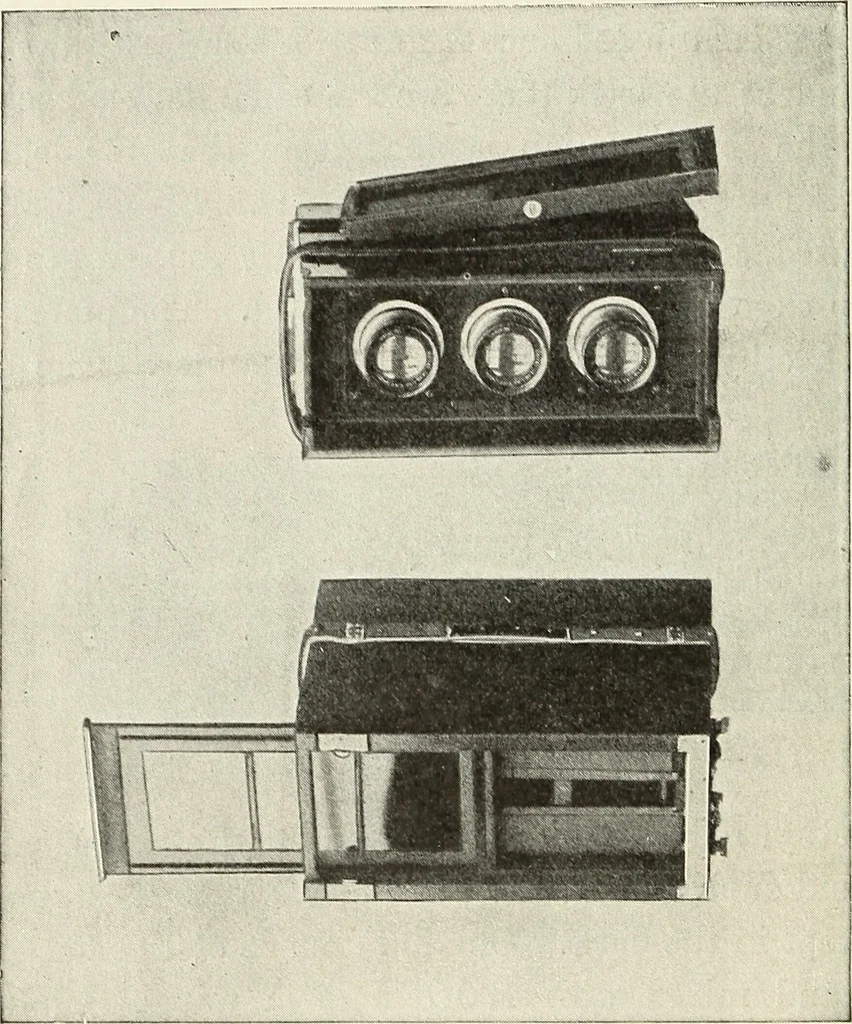 An illustration from Airships past and present, together with chapters on the use of balloons in connection with meteorology, photography and the carrier pigeon, 1908, leaf 359