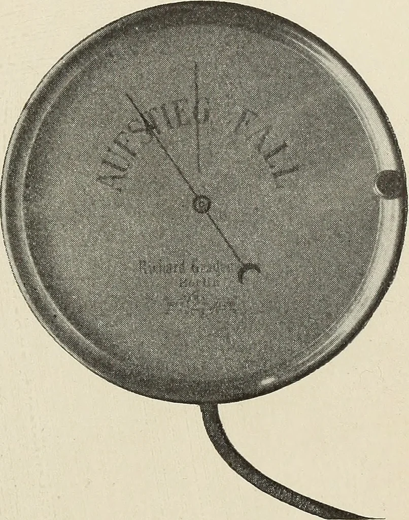 An illustration from Airships past and present, together with chapters on the use of balloons in connection with meteorology, photography and the carrier pigeon, 1908, leaf 56